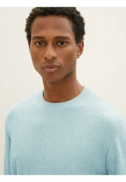 Tom Tailor Mit Struktur - Trui - Light Blue Melange -Syntia Delaney 3b7aaa70c7a843768cc895c432b5c264