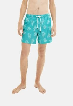 TOM TAILOR Denim Mit Allover-Print - Zwemshorts - Green White Big Coral Print -Syntia Delaney 3d19ea0d95f24851b895691c8f6f2b7e
