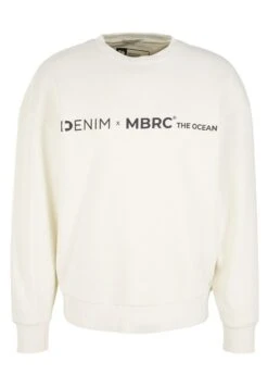 TOM TAILOR Denim Mit Logo Print  - Sweater - Soft Light Beige -Syntia Delaney 3d35af062e134d89858ba4f8a15ab526