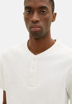 Tom Tailor Mit Struktur - T-Shirt Basic - Vintage Beige Melange -Syntia Delaney 3e0bc9b0dc004e2dabe46dfb0480800e