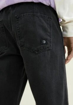 TOM TAILOR Denim Relaxed Fit Jeans - Used Dark Stone Black Denim -Syntia Delaney 3ea04125c5634b12a26dc6ffea188873