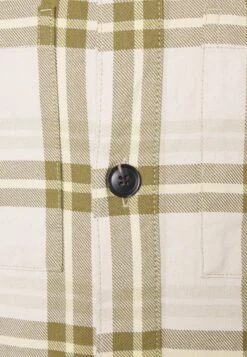 TOM TAILOR Denim Check Shirt Jacket - Lichte Jas - Creme/Olive -Syntia Delaney 3f71ef8e4fec440688c78e46cd04c11e