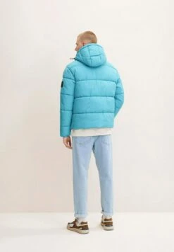 TOM TAILOR Denim Stepp - Winterjas - Laguna Light Blue -Syntia Delaney 3fb0fbf7d135481bb72e4d41b879f14f