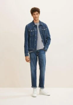 Tom Tailor Marvin - Straight Leg Jeans - Used Mid Stone Blue Denim -Syntia Delaney 3fd07321d36e472cad52221d33e8d6e2