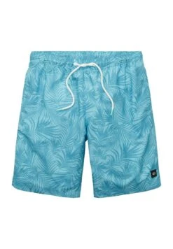 Tom Tailor Gemusterte - Zwemshorts - Blue Tibetan Stone Leaf Design -Syntia Delaney 438662b53686443da470ddd012c36eee