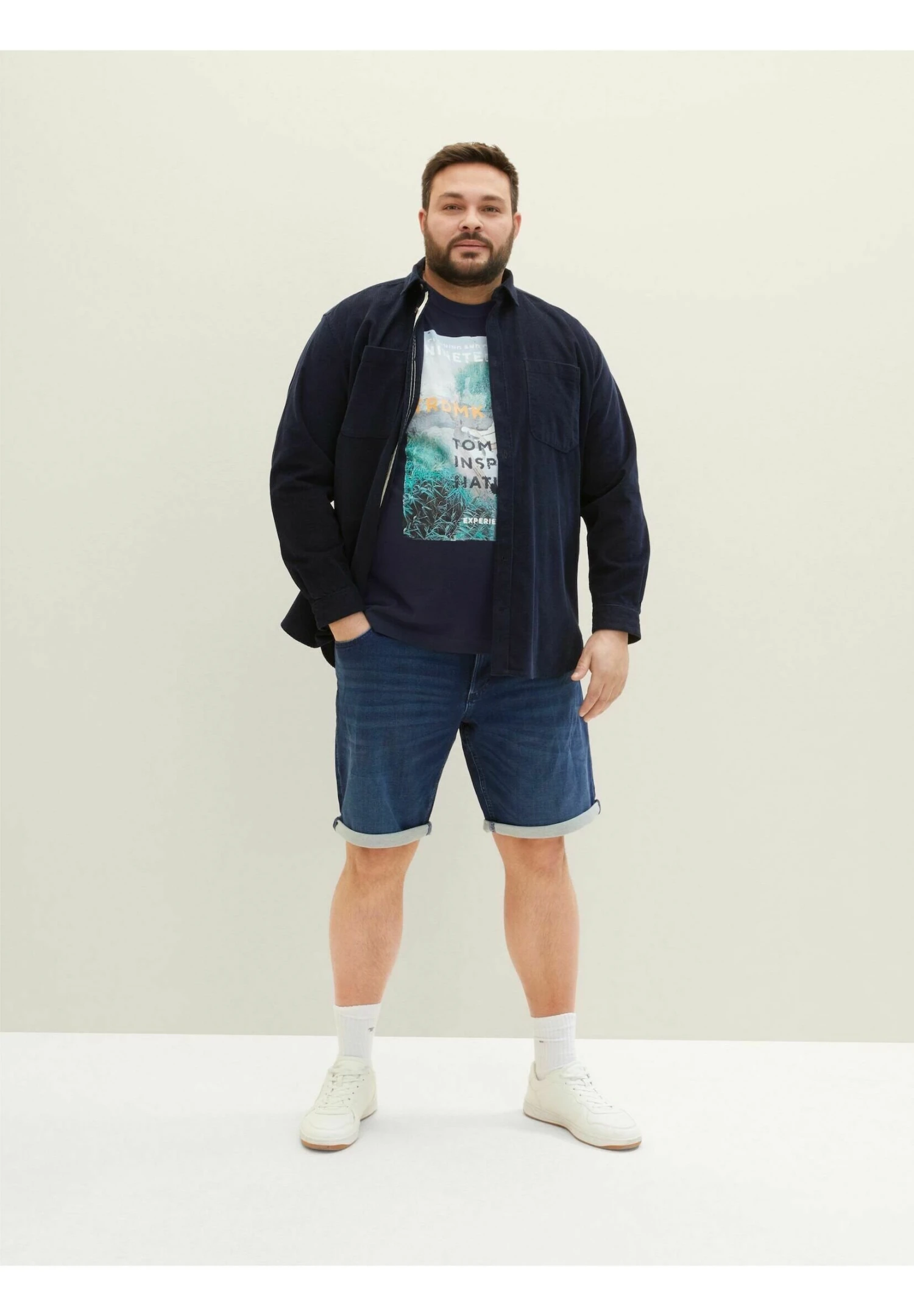 Tom Tailor Jeansshort - Dark Stone Wash Denim 9 Tom Tailor Jeansshort - Dark Stone Wash Denim - Afbeelding 7