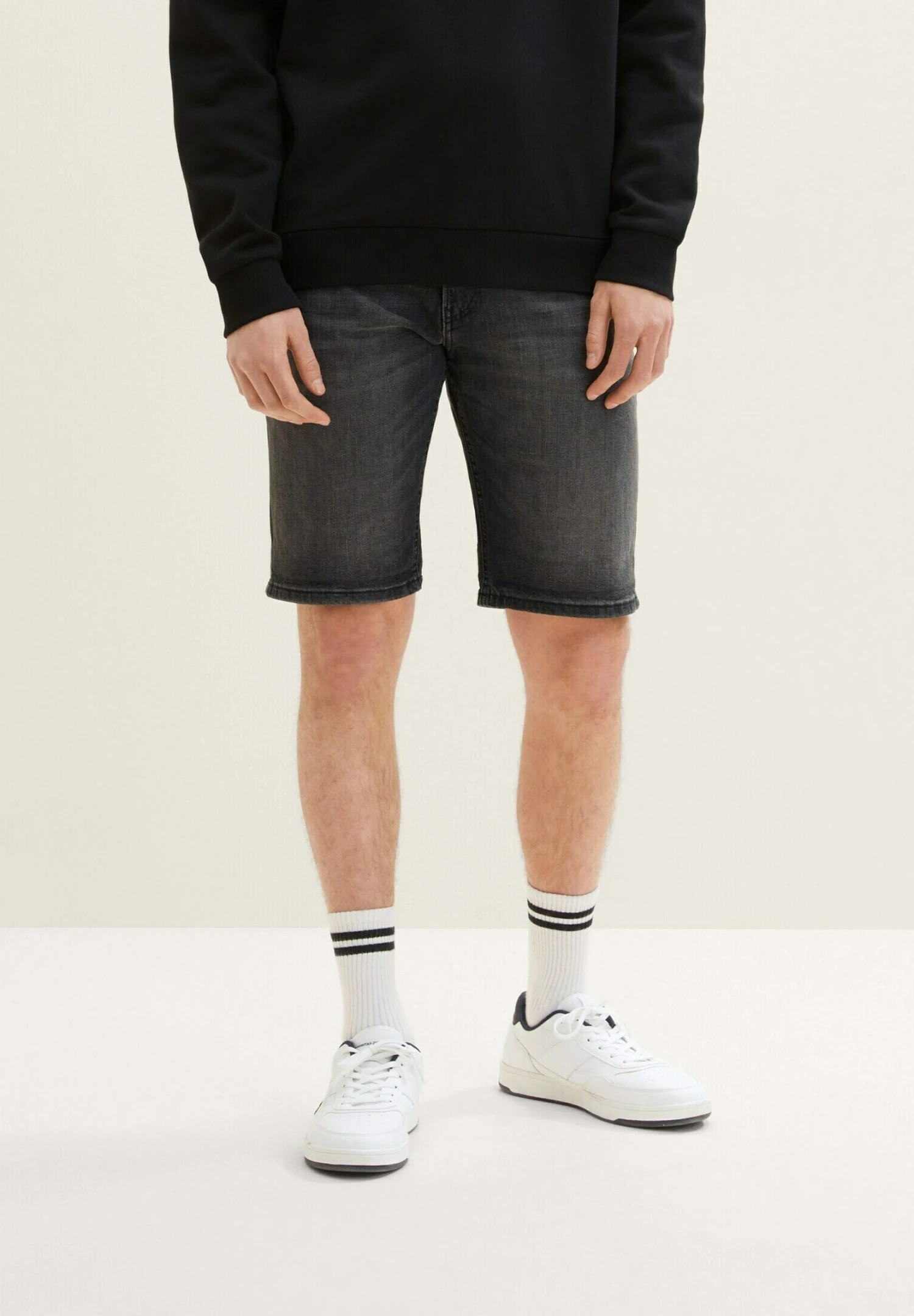 TOM TAILOR Denim Jeansshort - Used Mid Stone Grey Denim 8 TOM TAILOR Denim Jeansshort - Used Mid Stone Grey Denim - Afbeelding 6