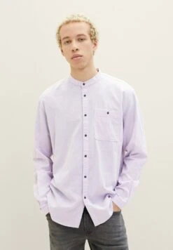 TOM TAILOR Denim Mit Brusttasche - Overhemd - Lilac White Chambray -Syntia Delaney 4ab268bedf3d4488b6f85b1f23e6a1a3