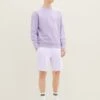 TOM TAILOR Denim Bermuda - Shorts - Lilac White Chambray -Syntia Delaney 4baa42171aa245e7859eed7cd6ebffa7