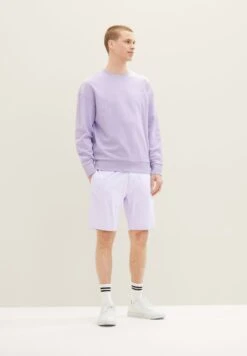 TOM TAILOR Denim Bermuda - Shorts - Lilac White Chambray