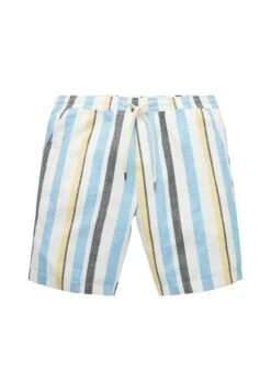 Tom Tailor Gemusterte - Shorts - Blue Big Stripe -Syntia Delaney 4c037ca5e80a47c0b3f6883e91573cb3