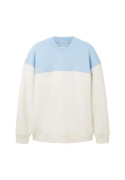 TOM TAILOR Denim Mit Colour Bloc - Sweater - Foggy Dawn -Syntia Delaney 4c9011aa4e79446b970e6783a1f91756