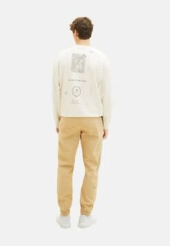 TOM TAILOR Denim Jogger - Trainingsbroek - Brown Rice -Syntia Delaney 50a76289ae744dd9b9742ad455fabb5f