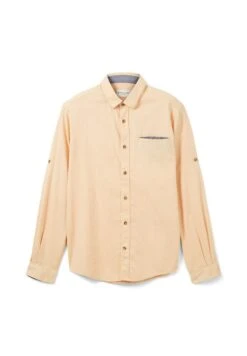 Tom Tailor Mit Struktur - Overhemd - Orange White Squared Structure -Syntia Delaney 50e9933af58d4daea71b7a07acdf1c9a