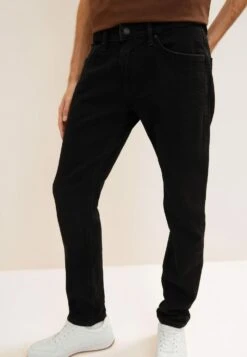 TOM TAILOR Denim Piers Mit Gürtelschlaufen - Slim Fit Jeans - Black Denim