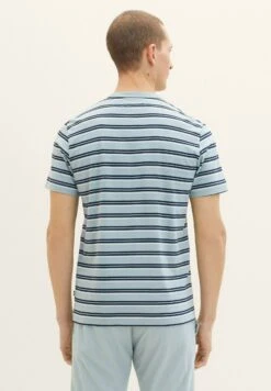Tom Tailor Gestreiftes - T-Shirt Print - Ice Blue Multicolor Stripe -Syntia Delaney 513fbdc3ae5c4b59bb7916d28bf879b2
