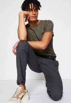 TOM TAILOR Denim Structured Straight - Chino - Anthracite -Syntia Delaney 5278f84c07db44a288c1edebad87f4fb