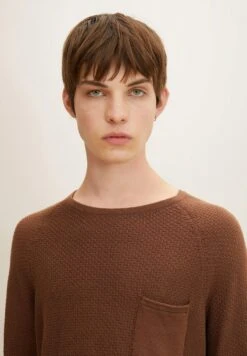 TOM TAILOR Denim Trui - Light Wood Brown -Syntia Delaney 52b6ae77fd844f9292732cb3c4d62b11