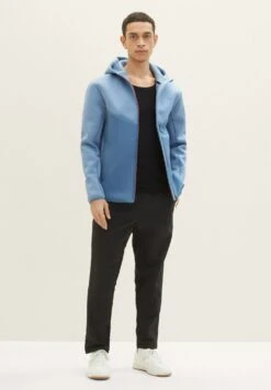 Tom Tailor Fleecejas - Light Blue -Syntia Delaney 53d85f476995429daffc9a21cb857a45