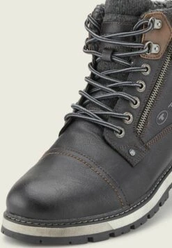 Tom Tailor Licence Gefütterte- Veterboots - Black -Syntia Delaney 5477a3d7d24a4994b2e9bfbbe1578a3e