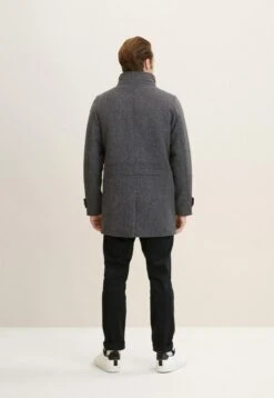 Tom Tailor 2 In 1 - Mantel - Dark Grey Black Herringbone -Syntia Delaney 54952494843b46c8bab083114040bb22