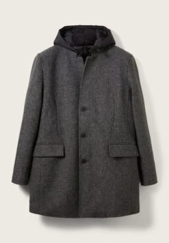 TOM TAILOR Denim Halflange Jas - Grey Melange Twill -Syntia Delaney 549ef13f1d354294bade60f0d8d9f16a