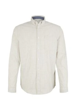 Tom Tailor Mit Karomuster - Overhemd - Off White Peach Orange Check -Syntia Delaney 54bc3cb01f6b491a8f092ce2c39891bc
