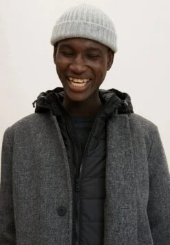 TOM TAILOR Denim Halflange Jas - Grey Melange Twill -Syntia Delaney 54fa444503254082a270ae7f7f4d6e06