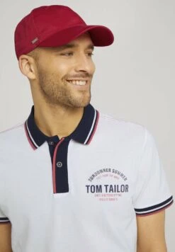 Tom Tailor Mit Logo Stickerei - Pet - Red Uni