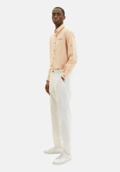 Tom Tailor Mit Struktur - Overhemd - Orange White Squared Structure -Syntia Delaney 569093ad506e435c9723460e93f48370