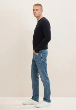 Tom Tailor Josh - Straight Leg Jeans -Blue Denim -Syntia Delaney 56aa55d4796042aebed4ebc7022c9e58