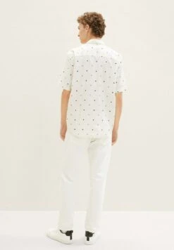 TOM TAILOR Denim Gemustertes- Overhemd - White Black Wildflower Print -Syntia Delaney 5ad72456ff1647808af675da40f294f1