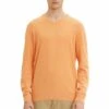 Tom Tailor Basic V Neck - Trui - Mandarin Orange Melange