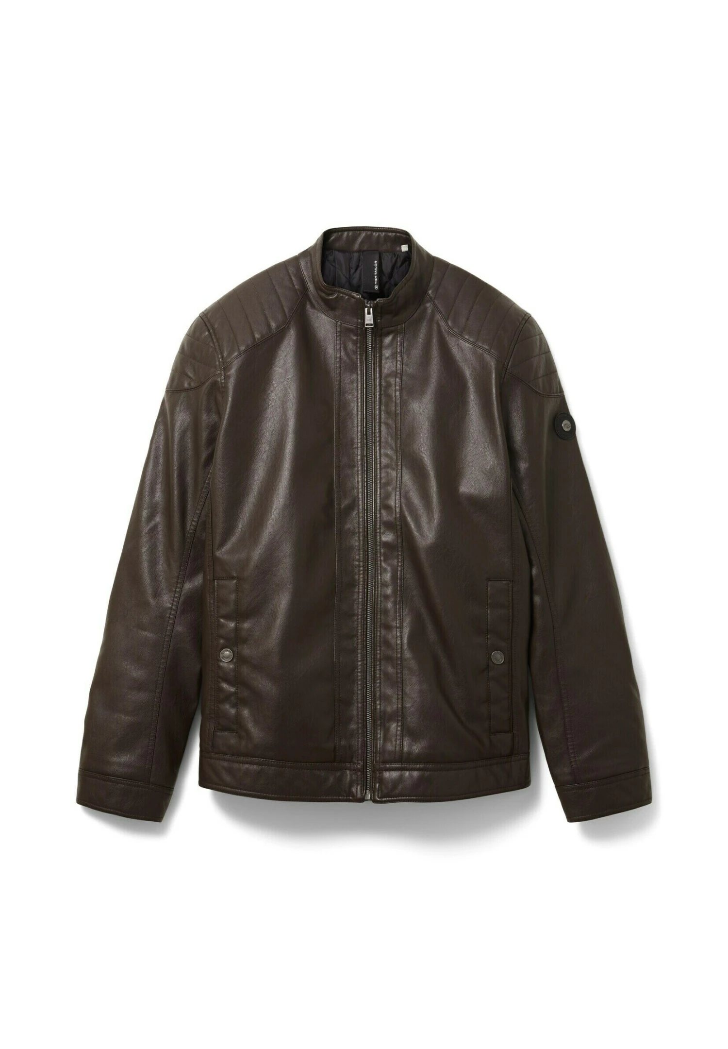 Tom Tailor Imitatieleren Jas - Espresso Brown Fake Leather 11 Tom Tailor Imitatieleren Jas - Espresso Brown Fake Leather - Afbeelding 9