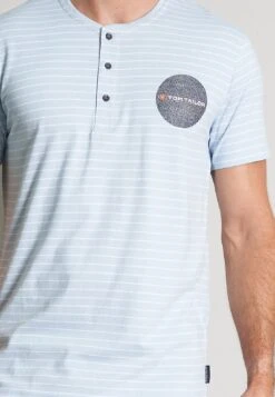 Tom Tailor Set Shorty - Pyjama - Blau Hell Streifen -Syntia Delaney 5ddc1b4bf939414080cb2087ad7ab8df