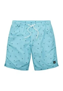 Tom Tailor Gemusterte - Zwemshorts - Rainy Sky Blue Palm Design -Syntia Delaney 5e0a840aac1a4485b5f492194ca546c3