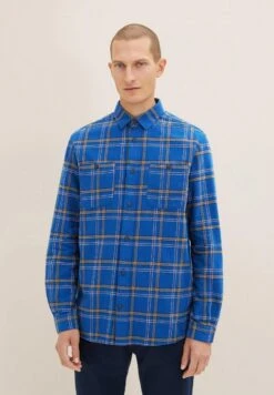 Tom Tailor Overhemd - Hockey Blue Colorful Check