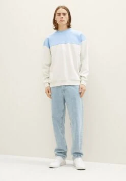 TOM TAILOR Denim Mit Colour Bloc - Sweater - Foggy Dawn -Syntia Delaney 5e9d9e8097a94485999ba7a4ca993699