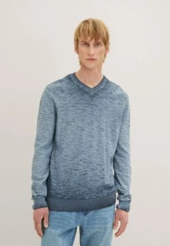 Tom Tailor Mit V-Ausschnitt  - Trui - Sky Captain Blue
