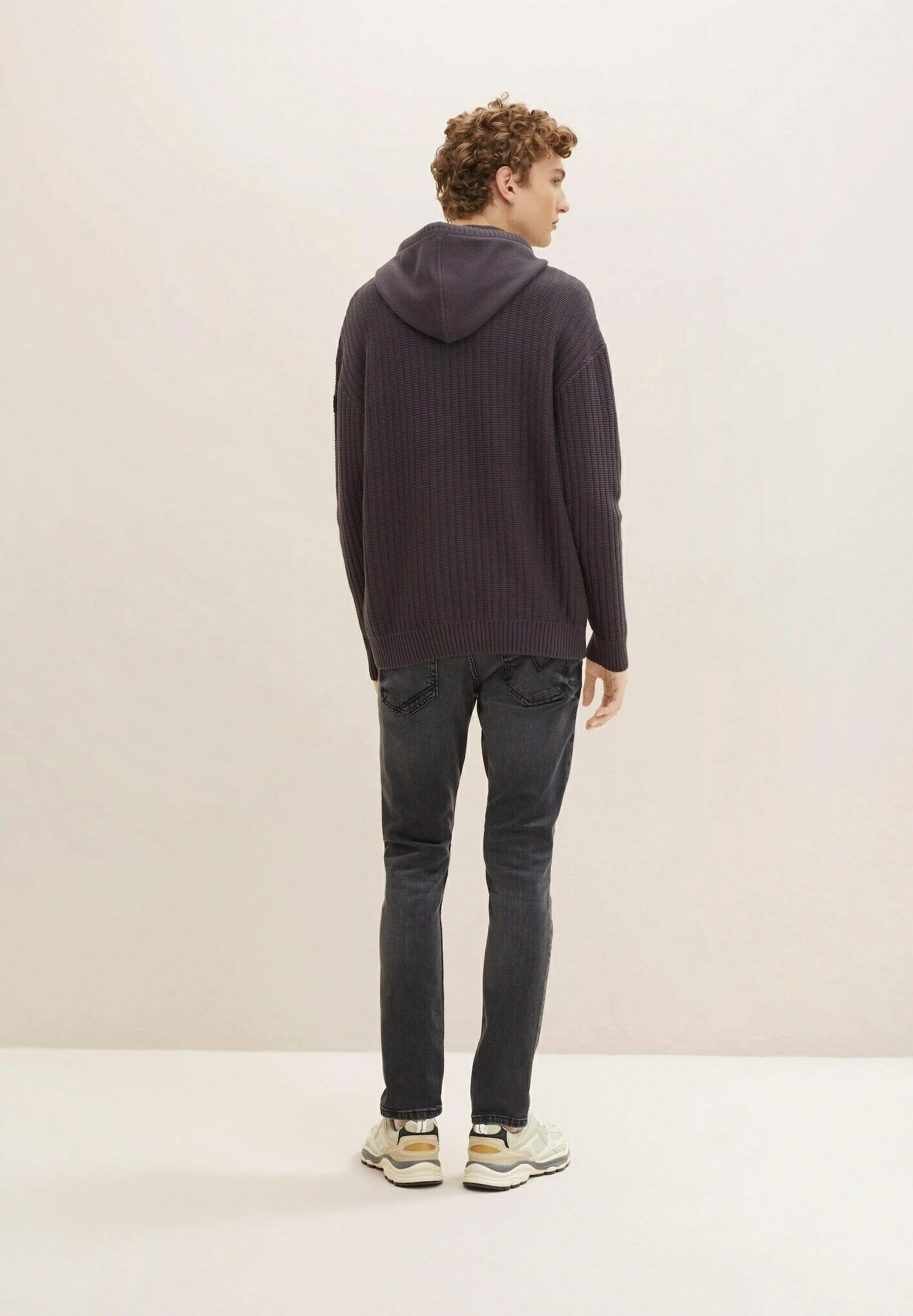 TOM TAILOR Denim Mit Struktur - Hoodie - Coal Grey 5 TOM TAILOR Denim Mit Struktur - Hoodie - Coal Grey - Afbeelding 3