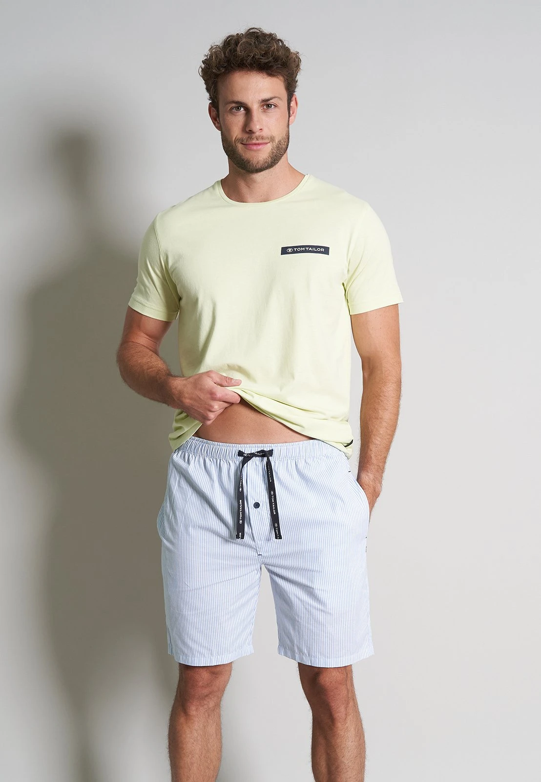 Tom Tailor Pyjamabroek - BlauHellStreifen 3 Tom Tailor Pyjamabroek - BlauHellStreifen