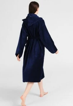 Tom Tailor Basic Velours - Badjas - Navy -Syntia Delaney 620440d36d4441cf9ab396d781a70c42