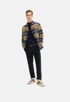 Tom Tailor Gevlochten Riem - Navy Uni