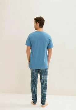 Tom Tailor Mit Motivprint  - Pyjamashirt - Blue-Medium-Melange -Syntia Delaney 65e91c8e8e404f2ab97e9f206281fbb6