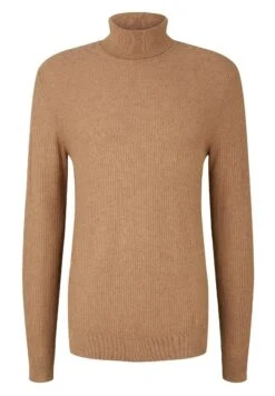 Tom Tailor Strukturierter Rollkragen - Trui - Havana Brown Melange -Syntia Delaney 65f91941596d41e38a0f1e176c7d7bd9