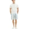 Tom Tailor Gemusterte - Shorts - Blue Big Stripe -Syntia Delaney 664a520b5f534ff1965df9a92111d336
