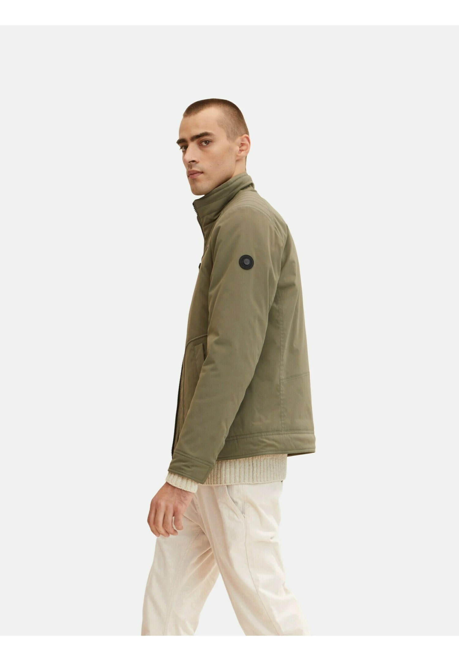 Tom Tailor Quilted Biker - Jas - Dusty Olive Green 7 Tom Tailor Quilted Biker - Jas - Dusty Olive Green - Afbeelding 5