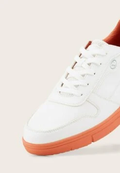 Tom Tailor Licence- Sneakers Laag - White Orange -Syntia Delaney 68623fa2dc9b4dd88b810bc341b83de8