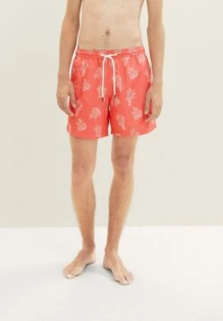 TOM TAILOR Denim Mit Allover-Print - Zwemshorts - Red White Big Coral Print -Syntia Delaney 688af68bce8142dfb1418a04d7b142e2