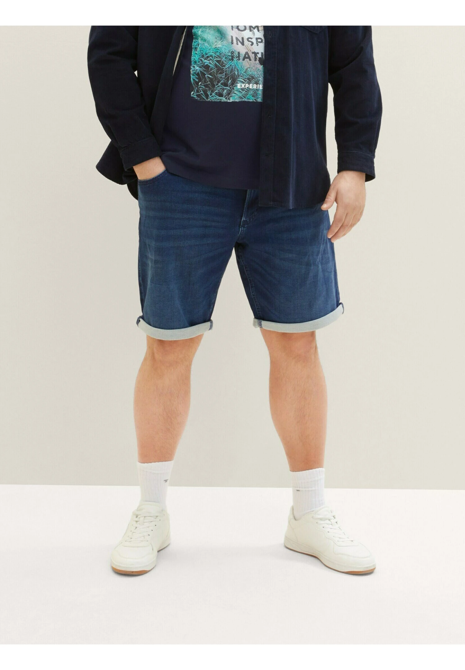 Tom Tailor Jeansshort - Dark Stone Wash Denim 3 Tom Tailor Jeansshort - Dark Stone Wash Denim